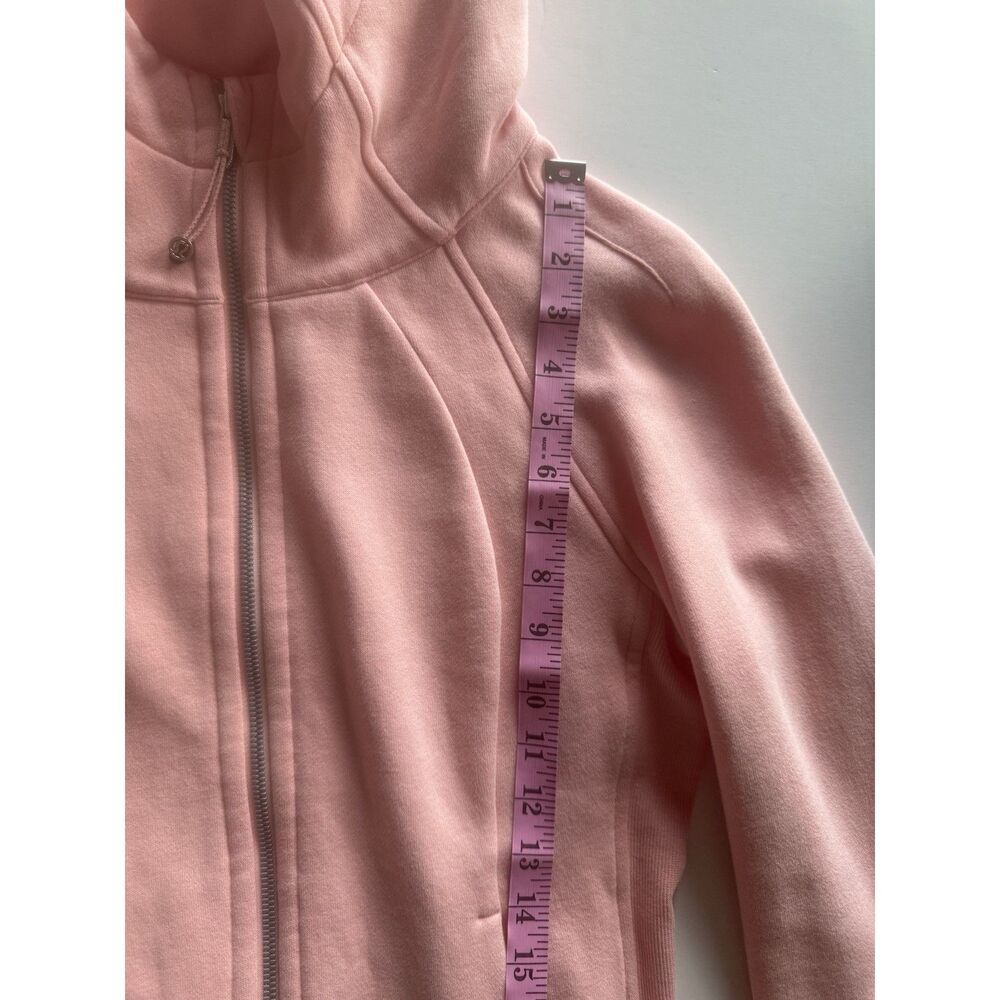 Lululemon Scuba Full Zip Hoodie Jacket Strawberry Milkshake Athletic Thumbhole 6 - Picture 13 of 16